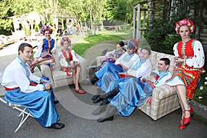 ÃÂ¾n stage are dancers and singers, actors, chorus members, dancers of corps de ballet, soloists of the Ukrainian Cossack ensemble