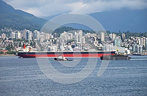 N.Vancouver a tanker & tug boat CA.