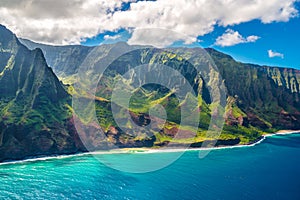 Na Pali Coast on Kauai island on Hawaii