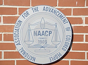 NAACP Founded in 1909 Logo on Brick