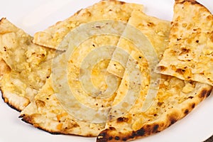 Naan with cheese and garlic