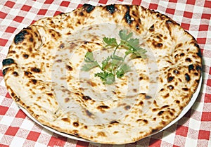 Naan in plate