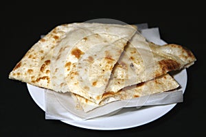 Naan in plate