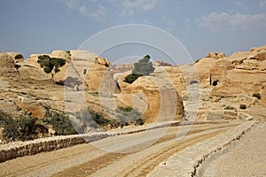 Nabataean Rock city of Petra, Bab as Siq, Jordan