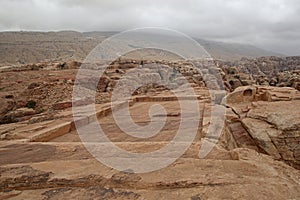 Nabataean Rock city of Petra, High place of Sucrifice, Jordan