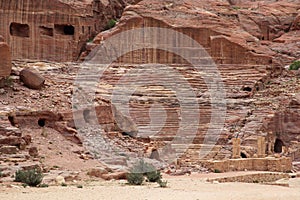 Nabataean Rock city of Petra, Theater, Jordan