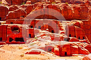 Nabataean tombs in Petra