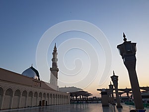 Nabawi when sunset