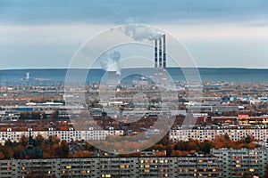 Naberezhnye Chelny, Russia - October 7, 2014: City Skyline with