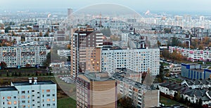 Naberezhnye Chelny, Russia - October 7, 2014: City Skyline with