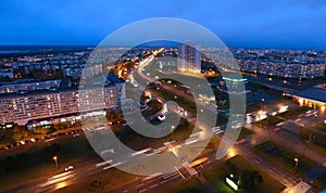 Naberezhnye Chelny, Russia - October 7, 2014: city â€‹â€‹night l