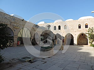 Nabi Moosa mosque and tomb near Jerusalem photo