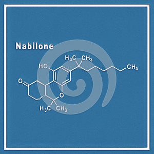 Nabilone synthetic cannabinoid, Structural chemical formula