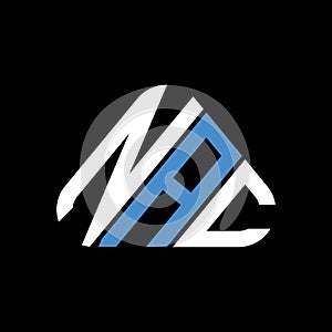 NAC letter logo creative design with vector graphic, NAC