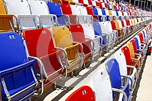 NACAR - colorful seats! photo