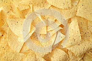 Nacho corn chips seamless background