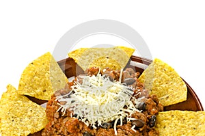 Nachos and chili con carne