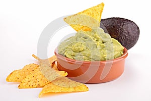 Nachos and guacamole