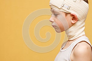 Nack and nape injury medical first aid fixing bandage