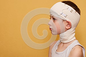 Nack and nape injury medical first aid fixing bandage