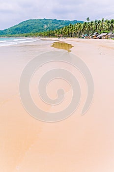 Nacpan Beach on Sunny Day. El Nido, Palawan, Philippines