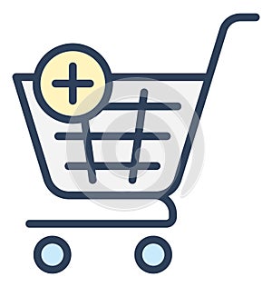 Add product, add shopping Isolated Vector Icon That can be very easily edit or modified.