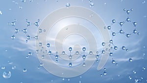 nadh molecular structure, 3d model molecule, beta-Nicotinamide adenine dinucleotide disodium salt hydrate, structural chemical