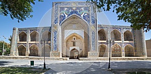 Nadir Divanbegi Medressa of Bukhara, in Uzbekistan