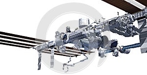 Nadir image of the International Space Station photo