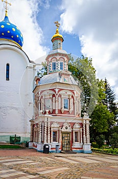 Nadkladeznaya chapel at Holy Trinity St. Sergius Lavra