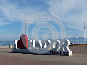 Nador morocco large city at african coast. Monument