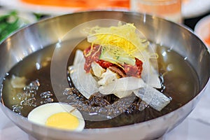 Naengmyeon, Korean cold noodle soup