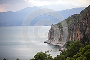 Nafplio city in Greece. View to old city of Nafplio, Peloponnese, Greece -Immagine photo