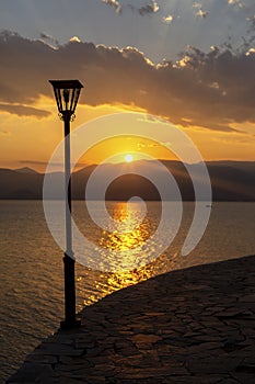 Nafplio city in Greece. View to old city of Nafplio, Peloponnese, Greece -Immagine photo