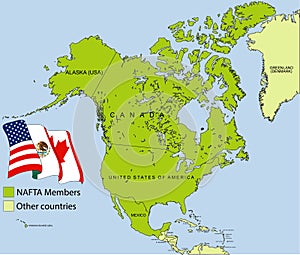 NAFTA map