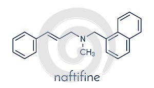 Naftifine antifungal drug molecule. Skeletal formula.