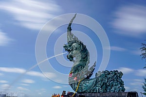Naga Head Statue in Laem Son-on Songkhla