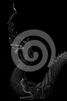 Naga statue with monochrome