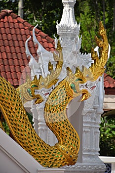 Naga statue in Thai temple