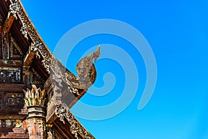 Naga wood carved at Chapel Roof.