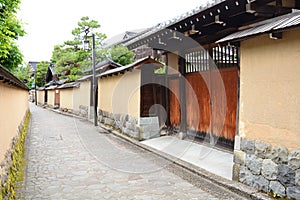 Nagamachi, the ancient samurai residencial district. Kanazawa. Ishikawa prefecture. Japan photo