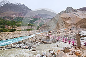 Nagar river in Pakistan photo