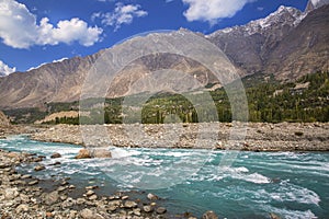 Nagar river in Pakistan photo