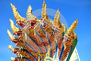 Nagas in Buddhist Public Temple.