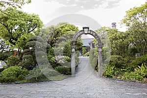 Nagasaki, Japan, Glover Garden. Gate.