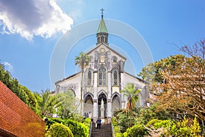 Nagasaki, Japan at historic Oura Church