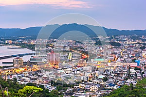 Nago, Okinawa, Japan Skyline