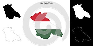 Nagykata outline map