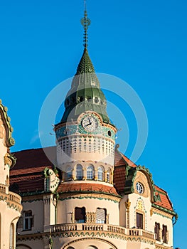 Nagyvarad (Oradea) iconic building in the city center main squar