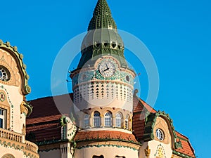 Nagyvarad (Oradea) iconic building in the city center main square